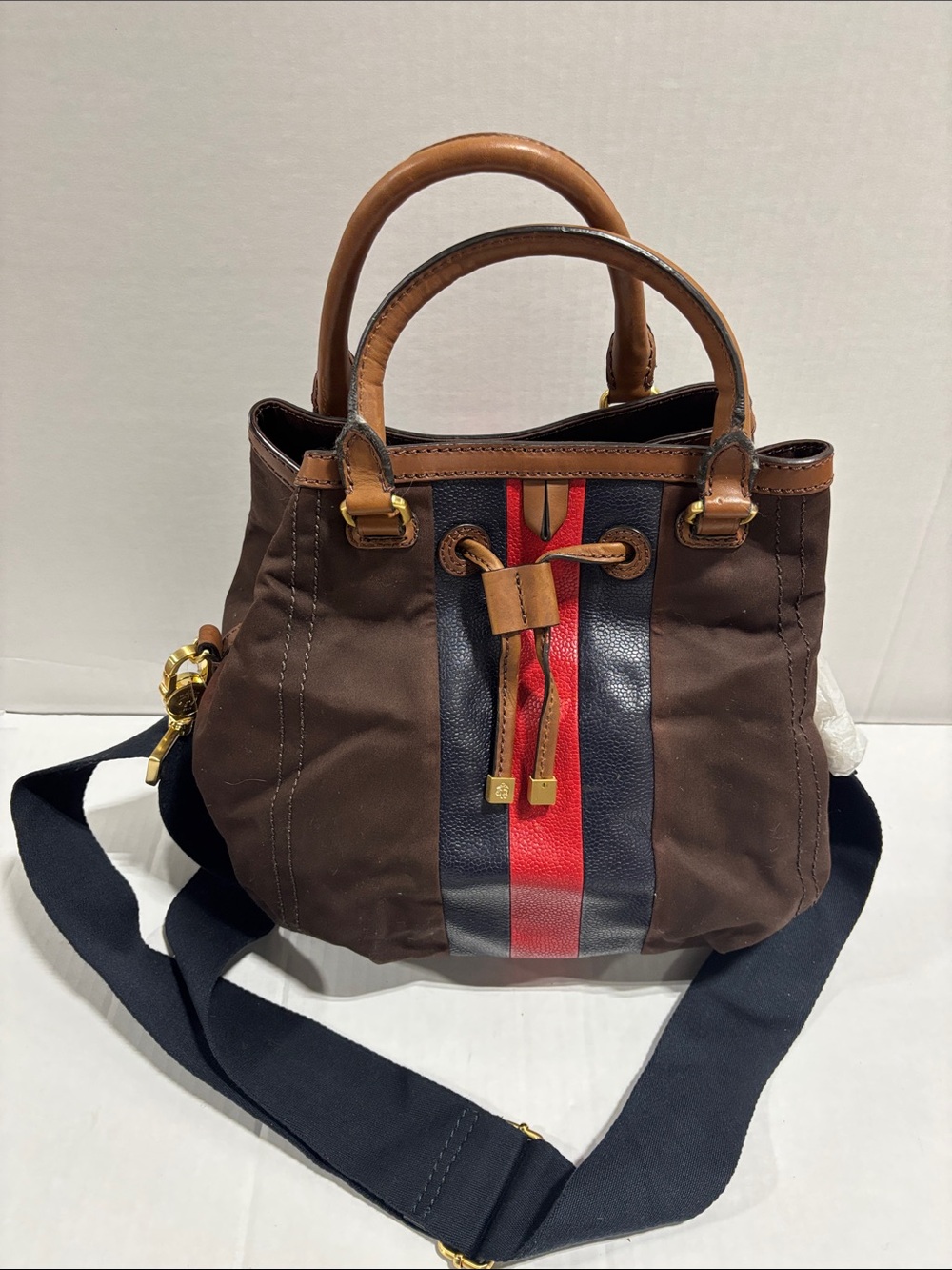 Brooks Brothers Thom Browne Black Fleece collection drawstring bag